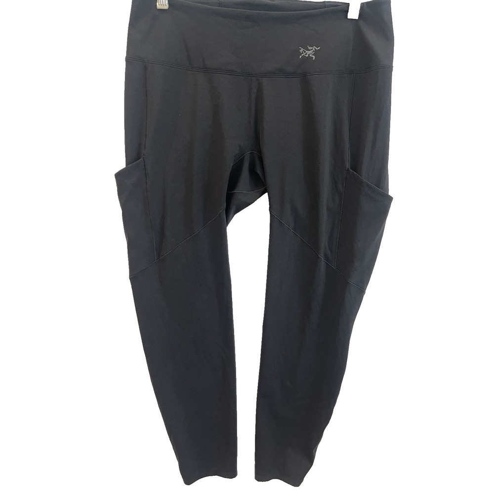 Arc'teryx Oriel Leggings Womens BLACK Large Workout Activewear - Picture 1 of 9